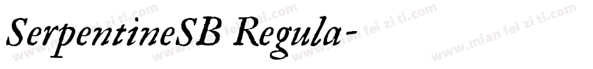 SerpentineSB Regula字体转换